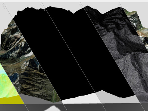 Mountain landscape Kazbek Caucasus 3D Модель