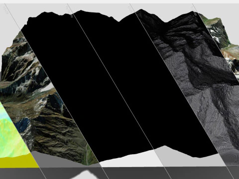 Mountain landscape Kazbek Caucasus 3D Model