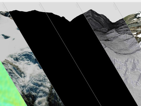 Mountain landscape Kazbek Caucasus 3D Модель