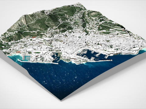 Cityscape Monaco 3D Модель