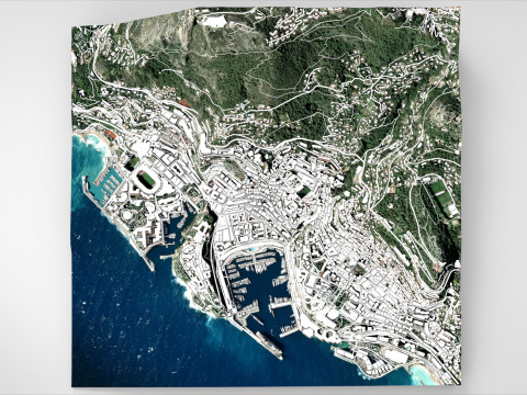 Cityscape Monaco 3D Модель