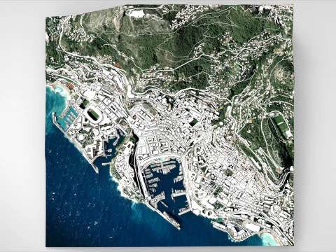 Cityscape Monaco 3D Model