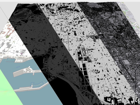 Cityscape Catania Sicily Italy 3D Model