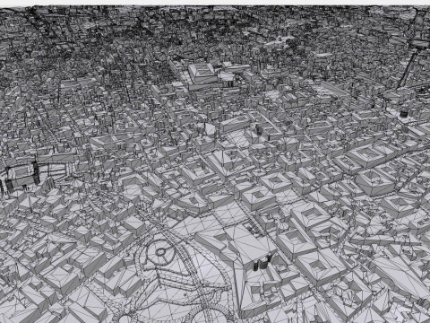 Cityscape Catania Sicily Italy 3D Model