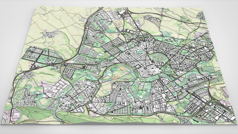 Cityscape Pamplona Spain 3D Model .c4d .max .obj .3ds .fbx .stl .blend 