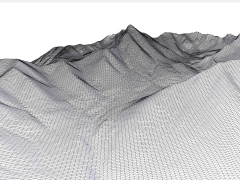 Mountain landscape Matanuska Peak Alaska USA 3D मॉडल