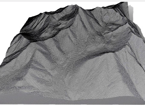 Mountain landscape Matanuska Peak Alaska USA 3D Model