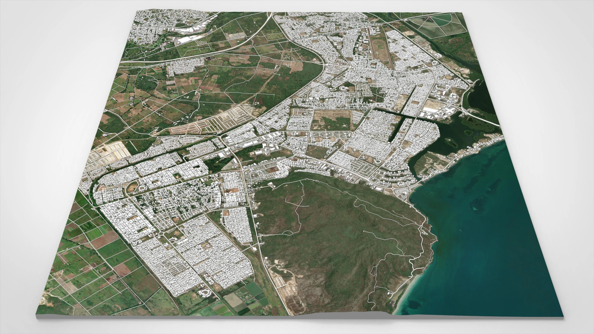 Cityscape Portmore Jamaica 3D Model .c4d .max .obj .3ds .fbx .stl .blend