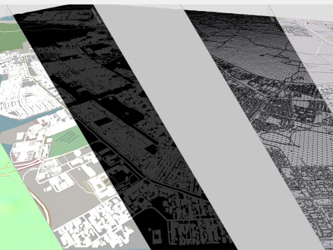 Cityscape Portmore Jamaica 3D Model