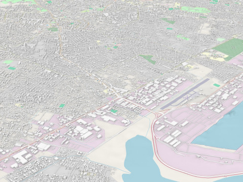 Cityscape Kingston Jamaica Model 3D
