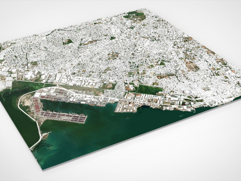 Cityscape Kingston Jamaica Model 3D