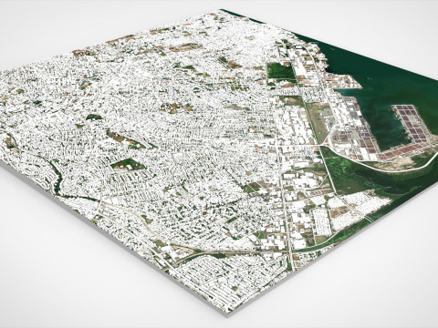 Cityscape Kingston Jamaica Model 3D