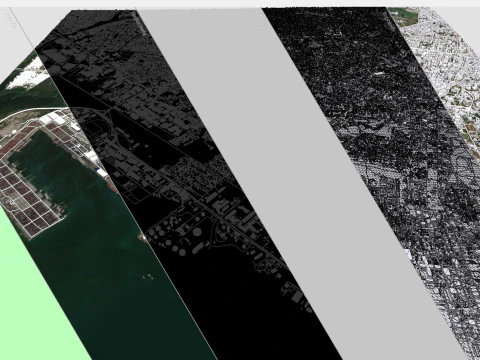 Cityscape Kingston Jamaica 3D Model