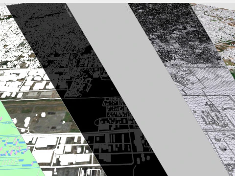 Cityscape Kingston Jamaica 3D Model