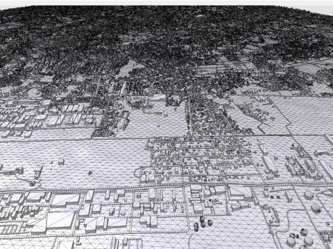 Cityscape Kingston Jamaica 3D Model