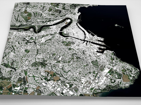 Cityscape Trondheim Norway 3D 模型