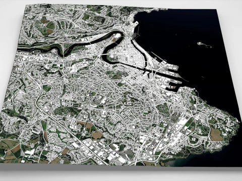 Cityscape Trondheim Norway 3D Model