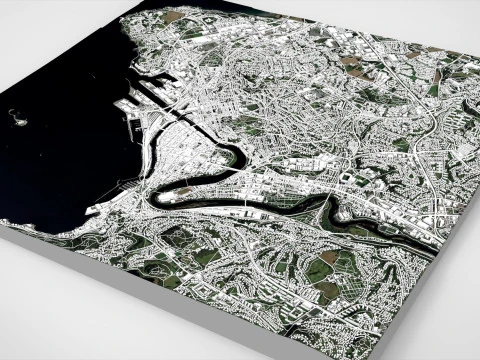 Cityscape Trondheim Norway 3D Model