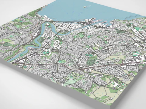 Cityscape Trondheim Norway 3D Model