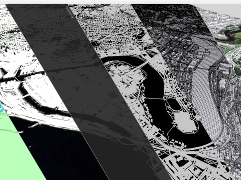 Cityscape Trondheim Norway 3D 模型