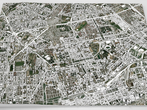 Cityscape Baku Azerbaijan 3D 模型