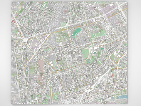 Cityscape Baku Azerbaijan 3D 模型