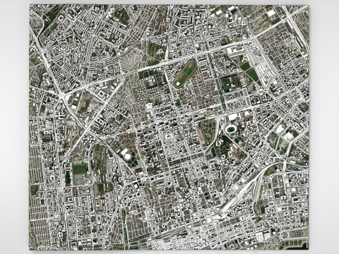 Cityscape Baku Azerbaijan 3D 模型