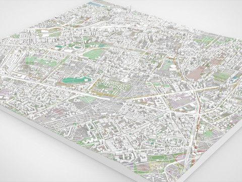 Cityscape Baku Azerbaijan 3D 模型