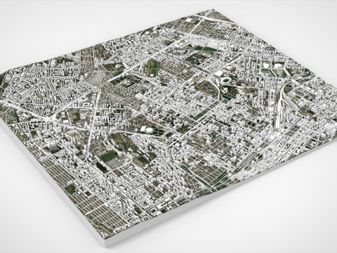 Cityscape Baku Azerbaijan 3D 模型