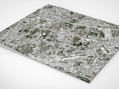 Cityscape Baku Azerbaijan 3D Model