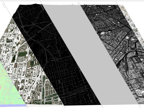 Cityscape Baku Azerbaijan 3D Model