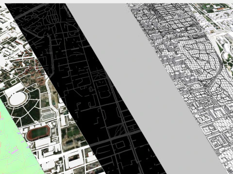 Cityscape Baku Azerbaijan 3D Model