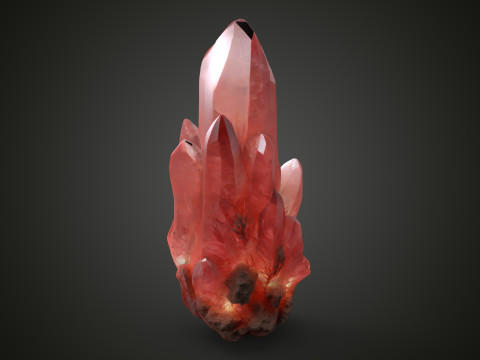 Crystall Red Model 3D