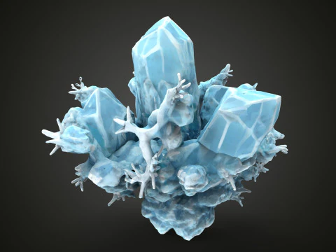 クリスタルブルー 3Dモデル