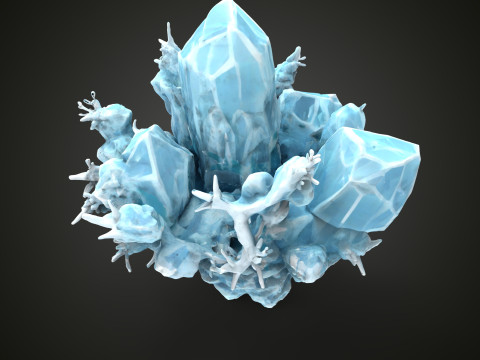 Crystall Blue 3D Model