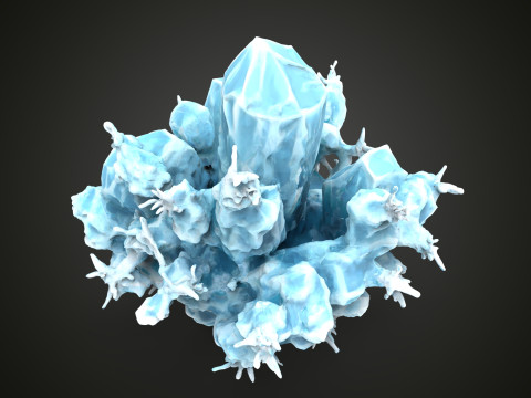 Crystall Blue 3D Model