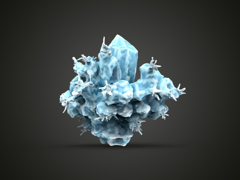 Crystall Blue 3D Model