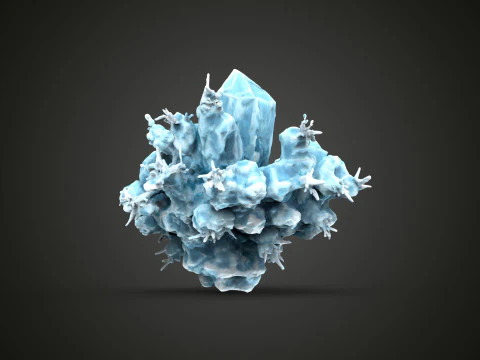 Crystall Blue 3D Model