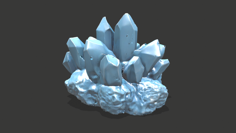 Crystall Blue Model 3D .c4d .max .obj .3ds .fbx .stl .blend
