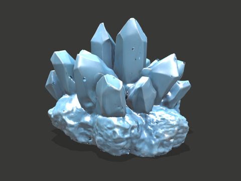 Crystall Blue 3D Modell