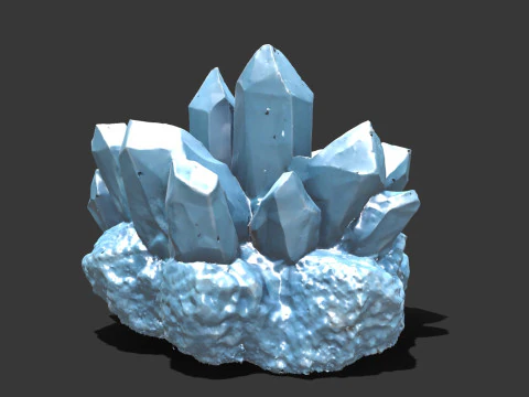 クリスタルブルー 3Dモデル