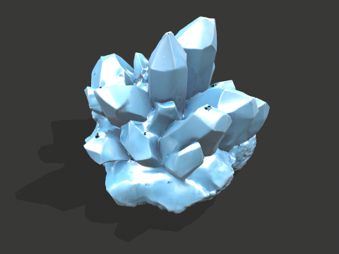 Crystall Blue Model 3D