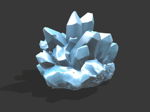 クリスタルブルー 3Dモデル