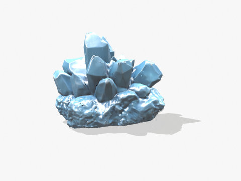 Crystall Blue Model 3D
