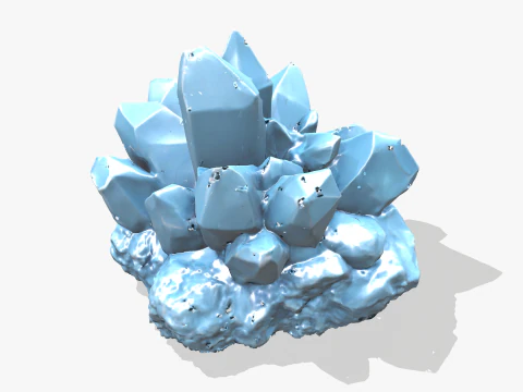クリスタルブルー 3Dモデル