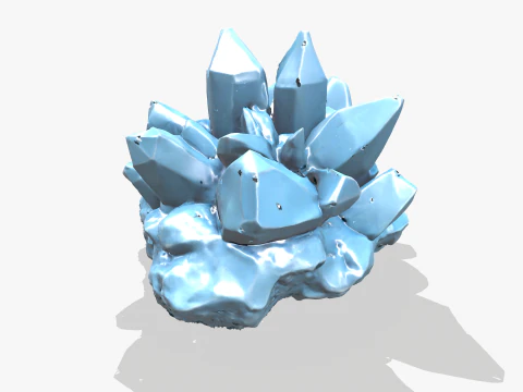 クリスタルブルー 3Dモデル