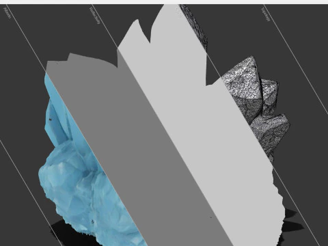 クリスタルブルー 3Dモデル