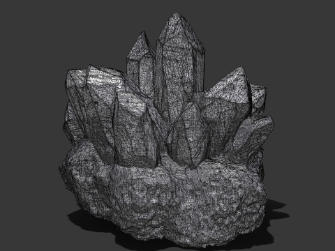 Crystall Blue Model 3D
