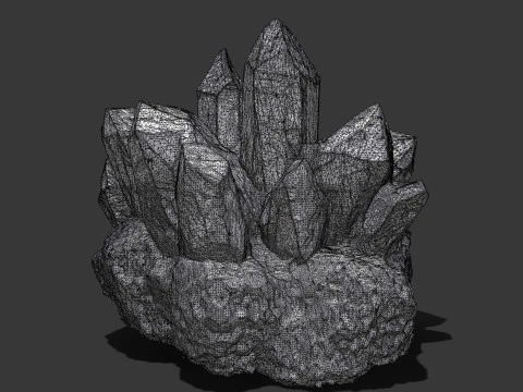 クリスタルブルー 3Dモデル