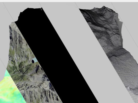 Lac de Mauvoisin reservoir Valais Switzerland 3D Model